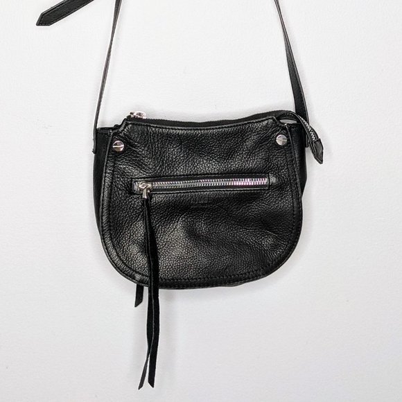 Aimee Kestenberg Handbags - Aimee Kestenberg Black Leather Crossbody Bag